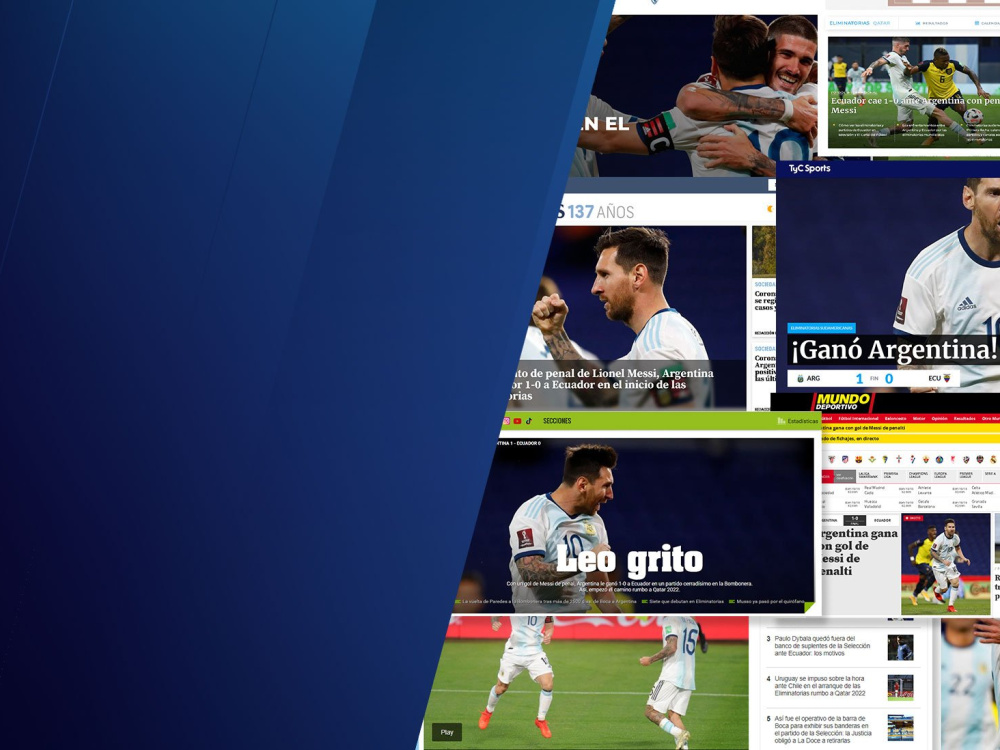 Repercusiones de la prensa tras la victoria de Argentina ante Ecuador