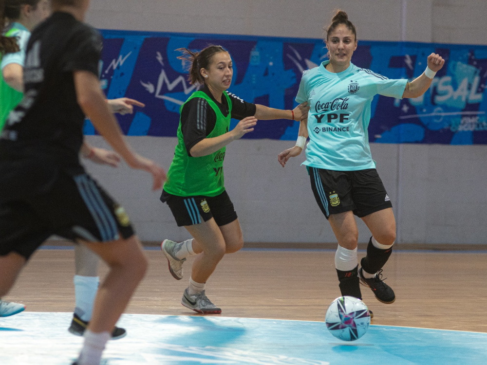 La Selección Femenina de Futsal se entrenó esta semana en Ezeiza