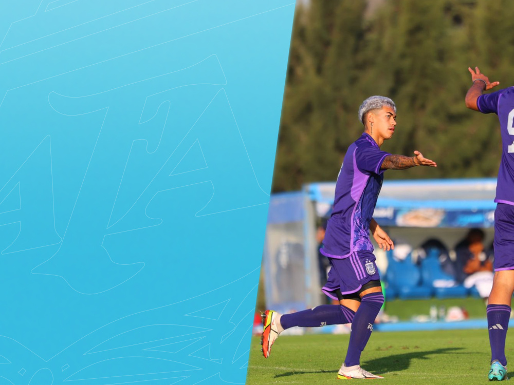 La Selección Argentina Sub 20 derrotó 4-0 a República Dominicana en un amistoso 