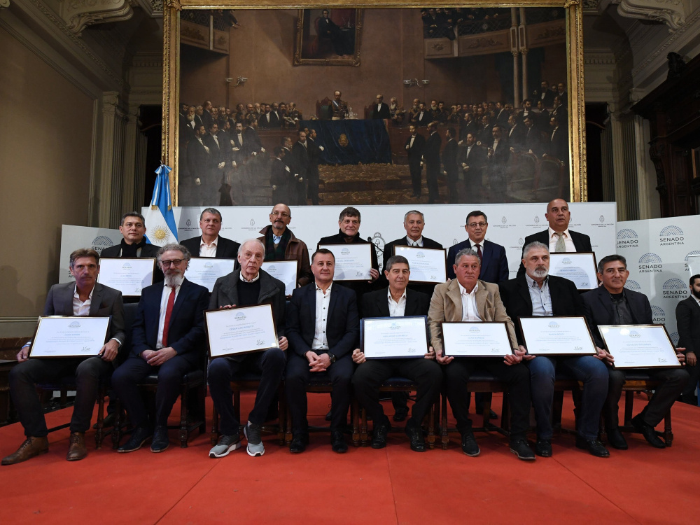 El Senado de la Nación homenajeó a los campeones mundiales juveniles del 79 