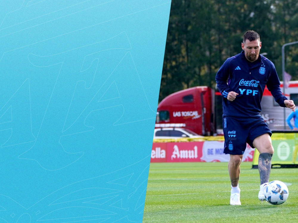 Primer entrenamiento en Ezeiza