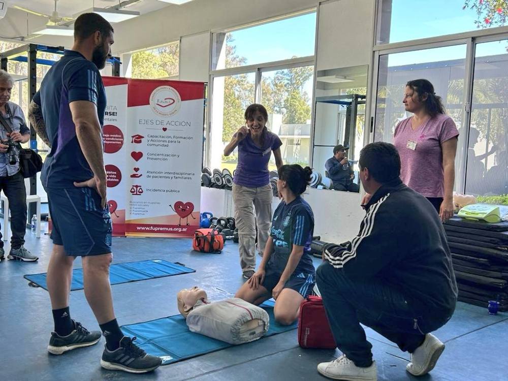 Capacitación RCP en el Predio de Ezeiza