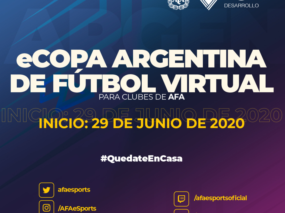 Se abre la inscripción para la eCopa Argentina de fútbol virtual