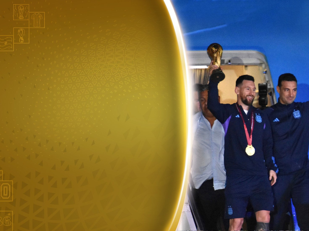 Una multitud recibió a la Selección Argentina campeona del mundo