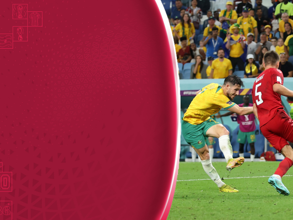 Australia derrotó 1-0 a Dinamarca y está en Octavos