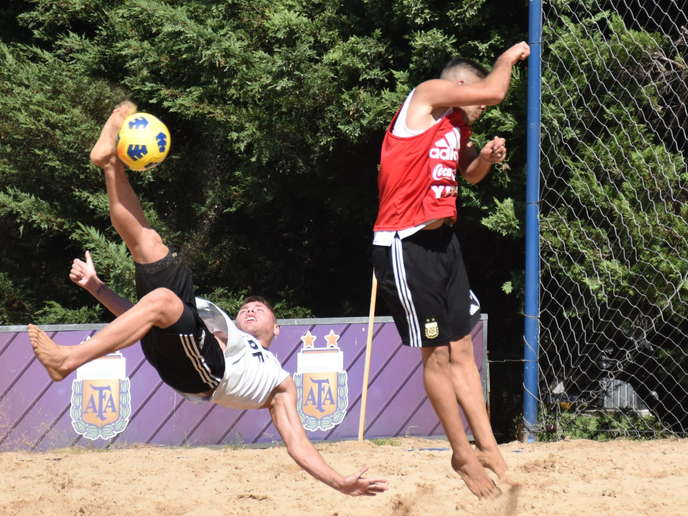 Fútbol Playa: Las Selecciones entrenaron en Ezeiza