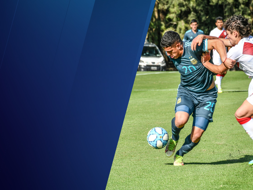 Sub 20: Argentina superó 2-1 a Perú en el segundo amistoso