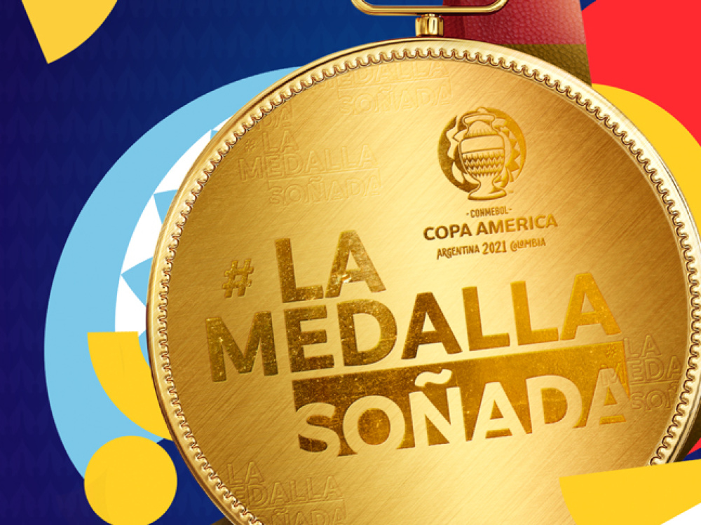 CONMEBOL invita a los hinchas a diseñar la medalla soñada para los campeones de la Copa América 2021