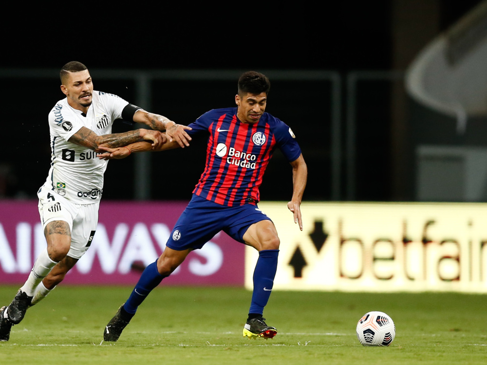 San Lorenzo igualó 2-2 con Santos y jugará la Copa Sudamericana