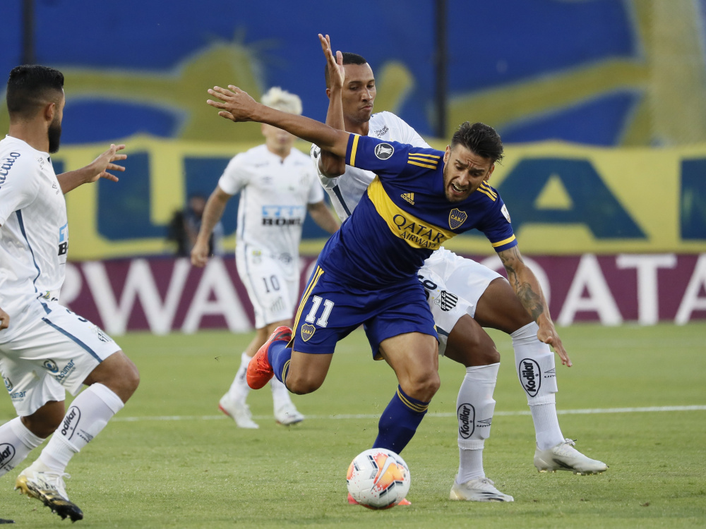 Boca empató 0 a 0 con Santos en el partido de ida de semifinales
