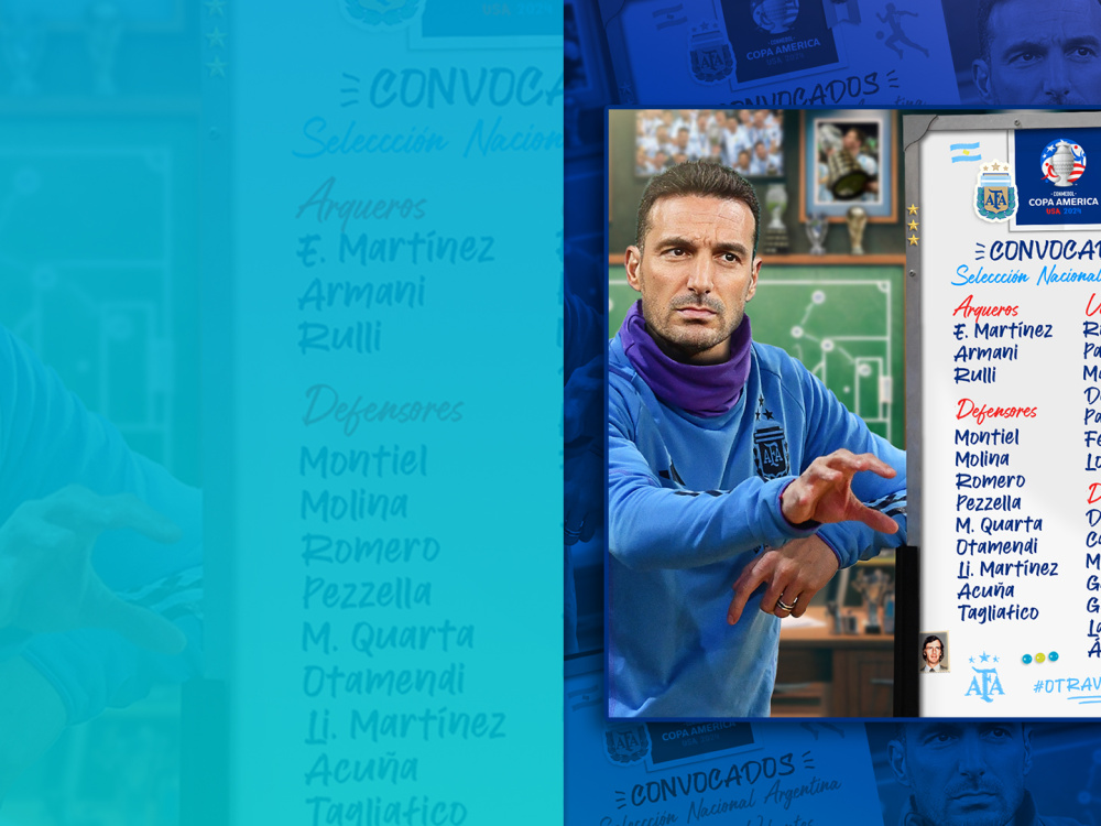 Nómina de futbolistas convocados por Lionel Scaloni para disputar la Copa América 2024 en Estados Unidos