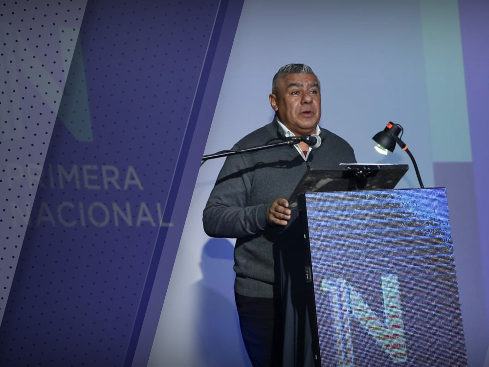 Tras la palabra del Presidente Claudio Tapia, se sorteó la Primera Nacional