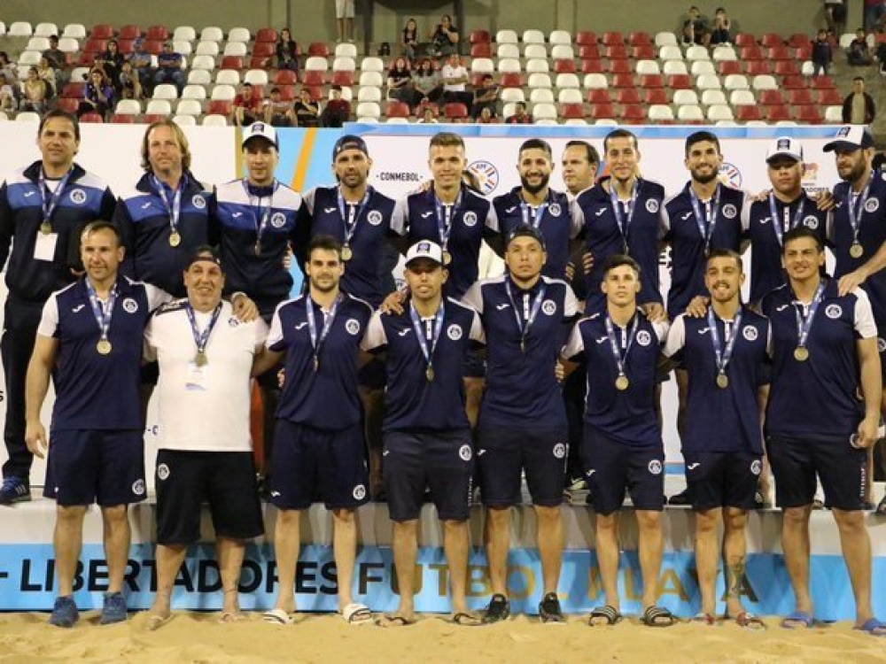 Acassuso se subió al podio de la Copa Libertadores de fútbol playa