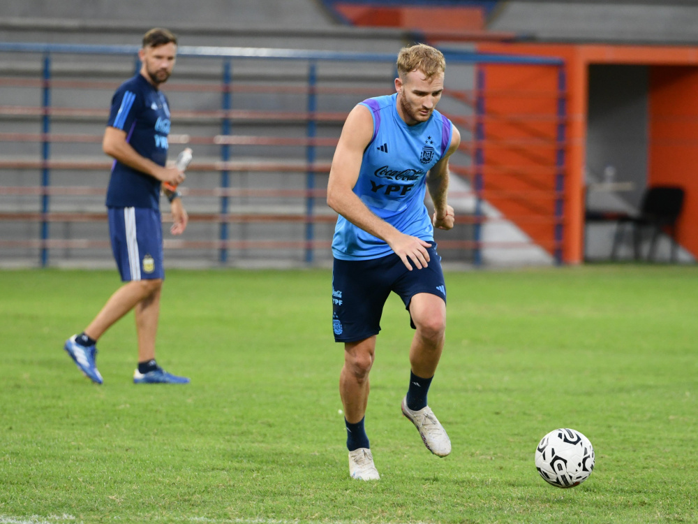 Último entrenamiento antes de enfrentar a Chile
