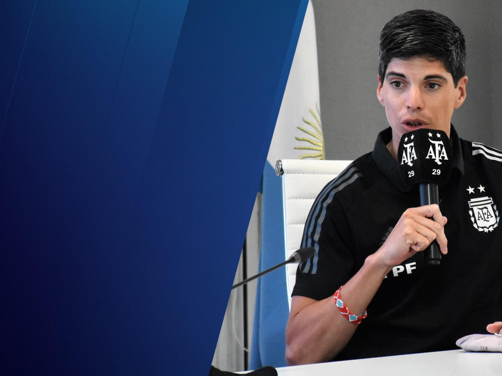 Conferencia de prensa por los encuentros entre Argentina y Chile