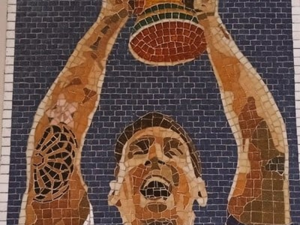 Nuevo mural del campeón del mundo Lionel Messi