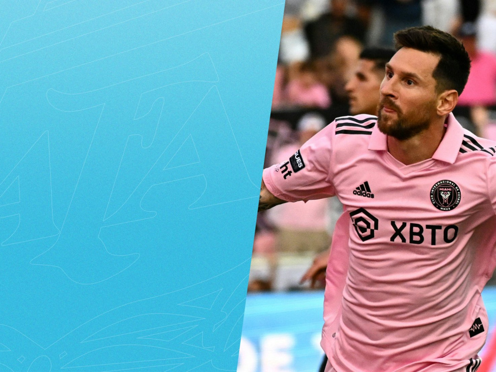 Lionel Messi marcó dos tantos en la goleada del Inter Miami