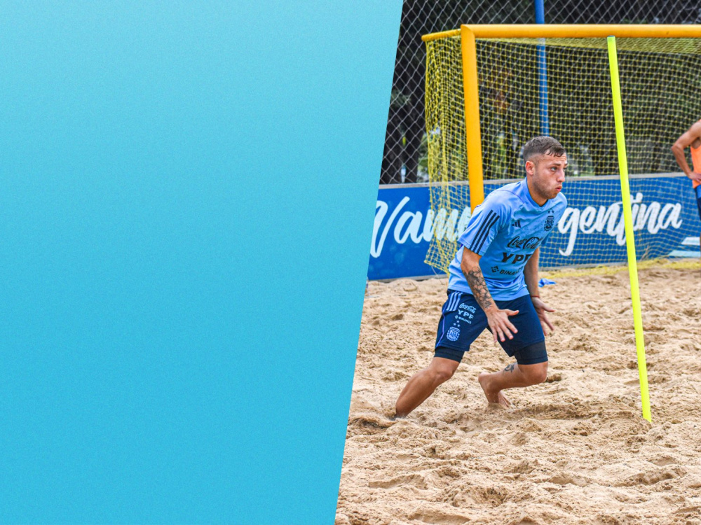 Fútbol Playa: la Selección Mayor finalizó una nueva semana de trabajo