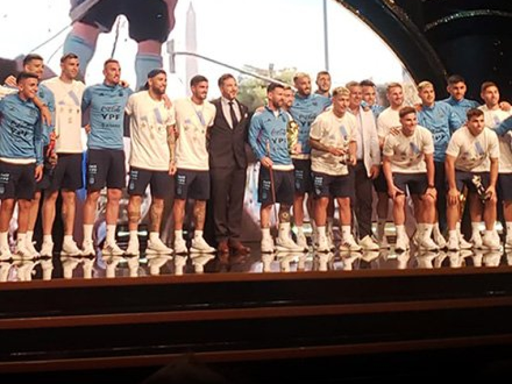 En una emotiva celebración la CONMEBOL homenajeó a la Selección Argentina campeona del mundo