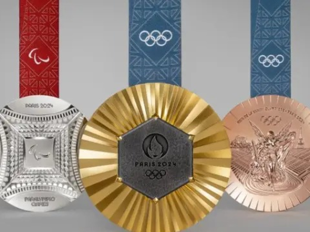 Así serán las medallas de los Juegos de París 2024