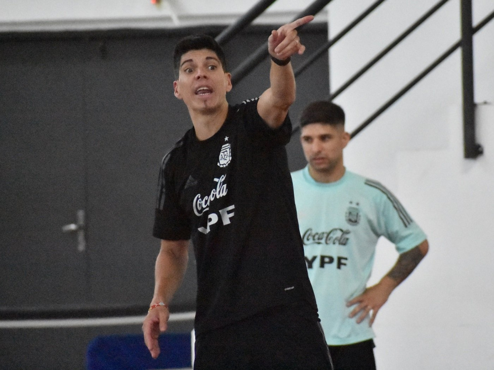 Entrenamiento de cara al partido ante Venezuela