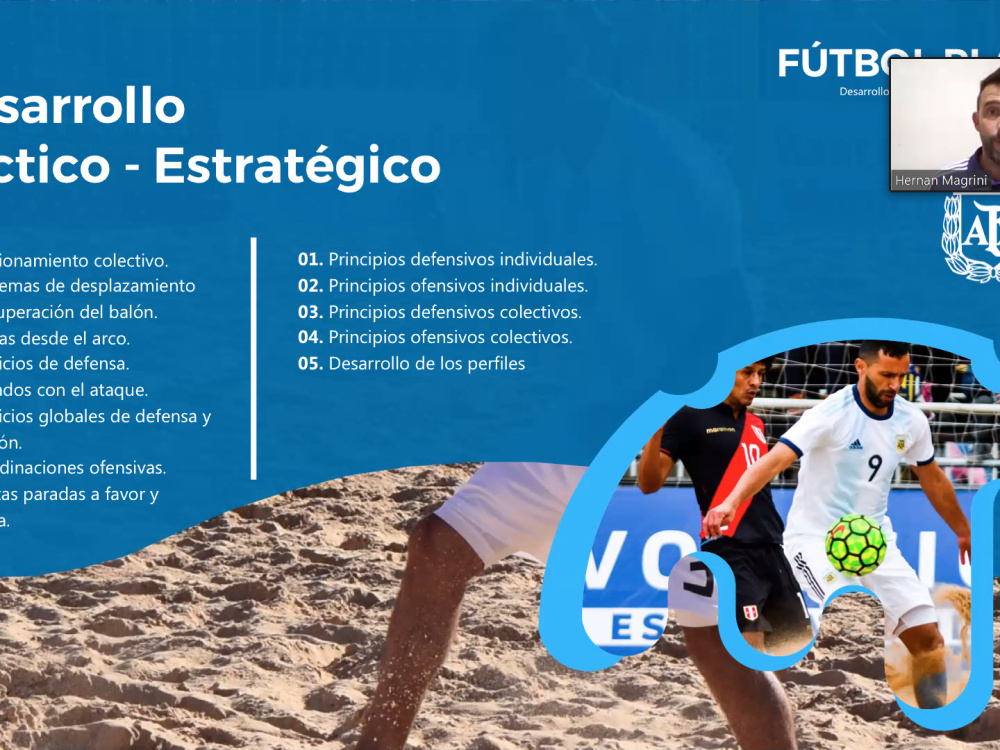 Dieron inicio las capacitaciones de fútbol playa por todo el país
