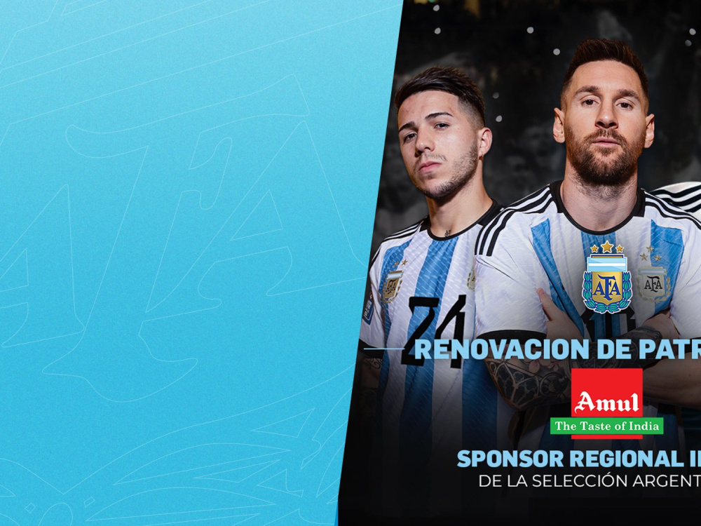 La Asociación del Fútbol Argentino renueva su acuerdo de patrocinio en India con AMUL