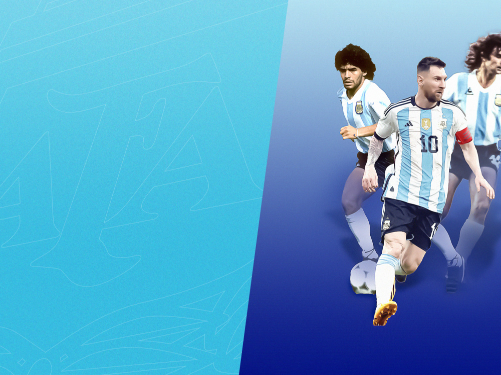 Muestra sobre Messi, Maradona y Kempes