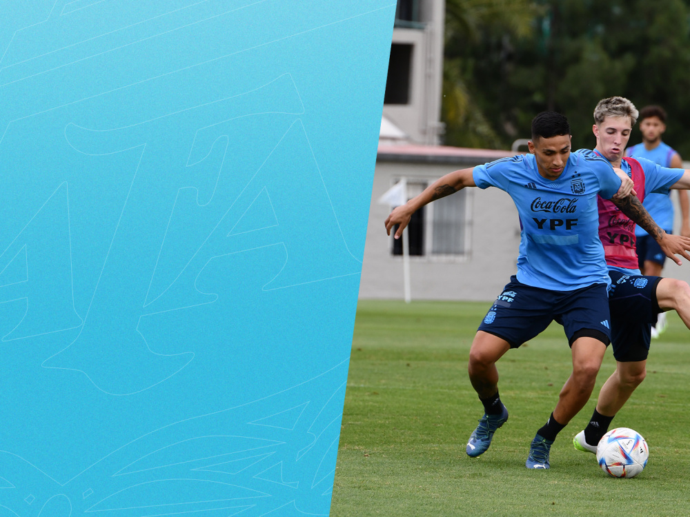 La Selección Sub 23 sigue trabajando en Ezeiza