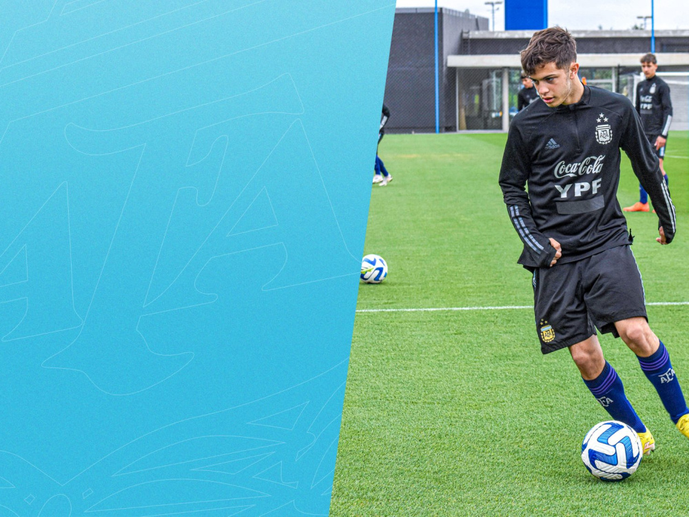 Sub 15: en la previa del encuentro ante Uruguay, Argentina se entrenó en Ezeiza