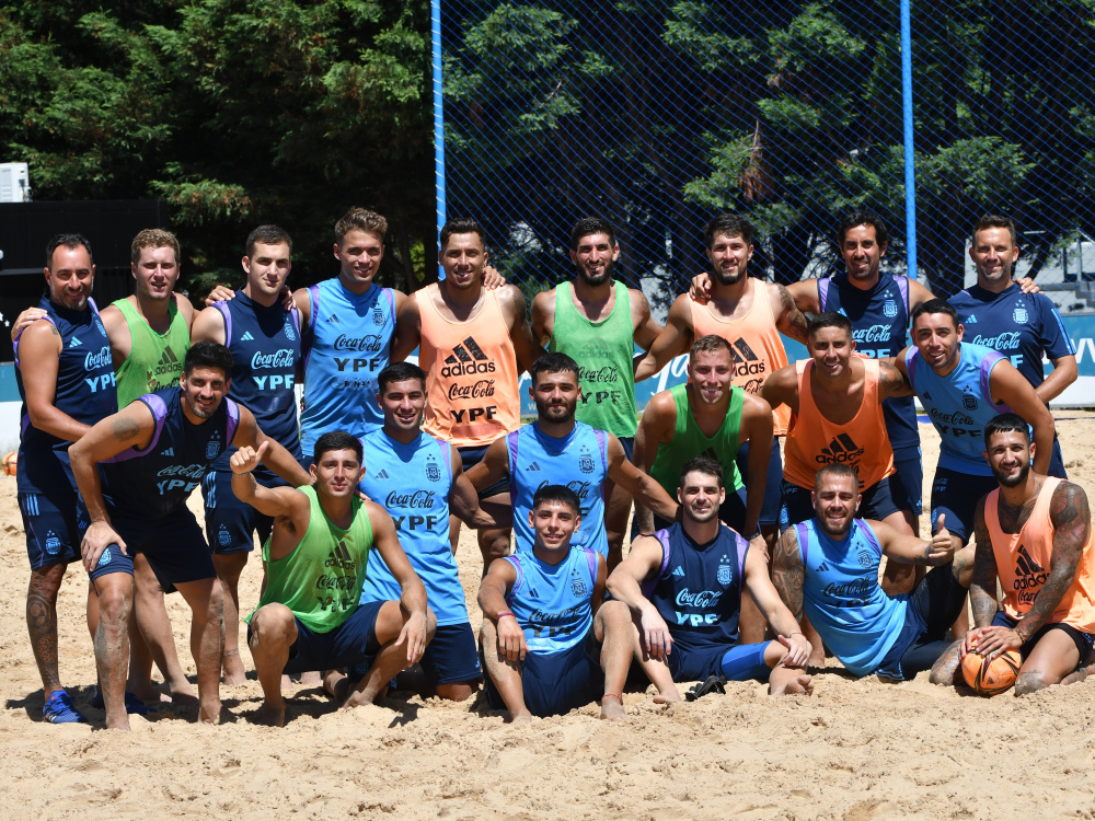 La Selección de Playa completó otra semana de trabajo de cara a la Copa del Mundo
