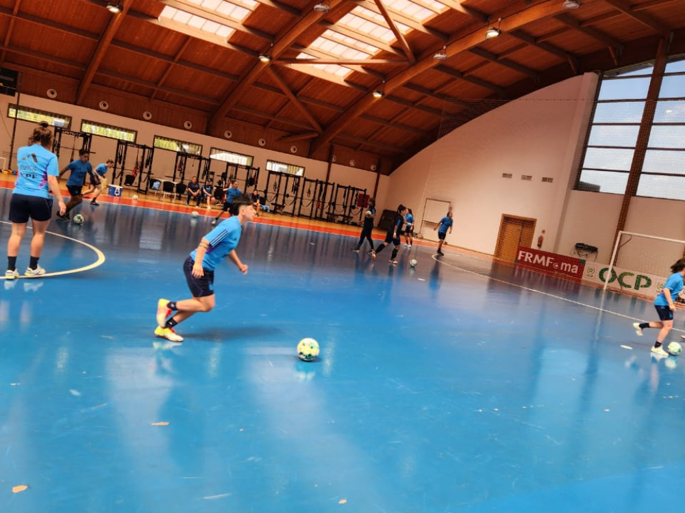 La Selección femenina de futsal se entrenó en Rabat