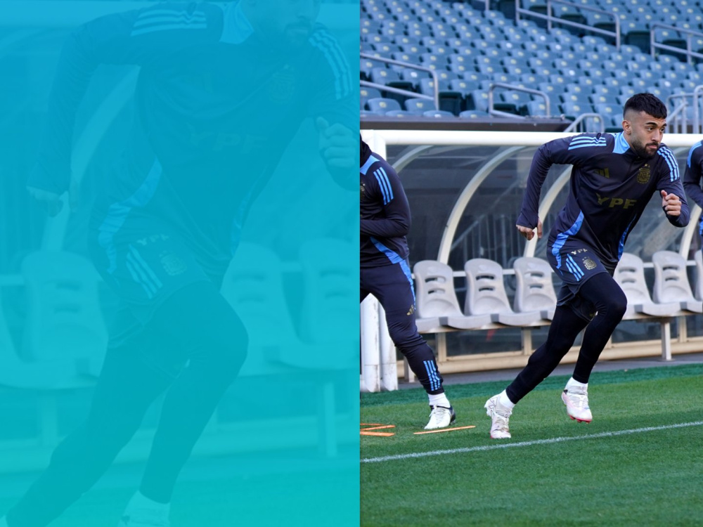 Último entrenamiento de la Selección Argentina antes del partido con El Salvador