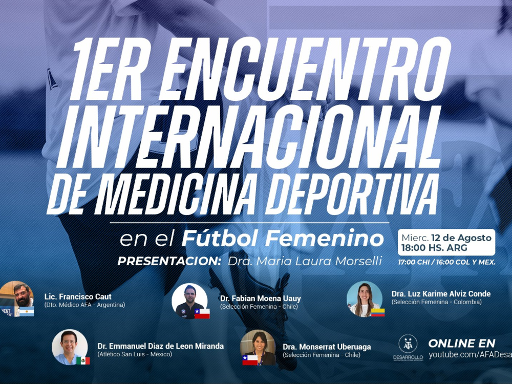Primer encuentro Internacional de Medicina Deportiva en el Fútbol Femenino