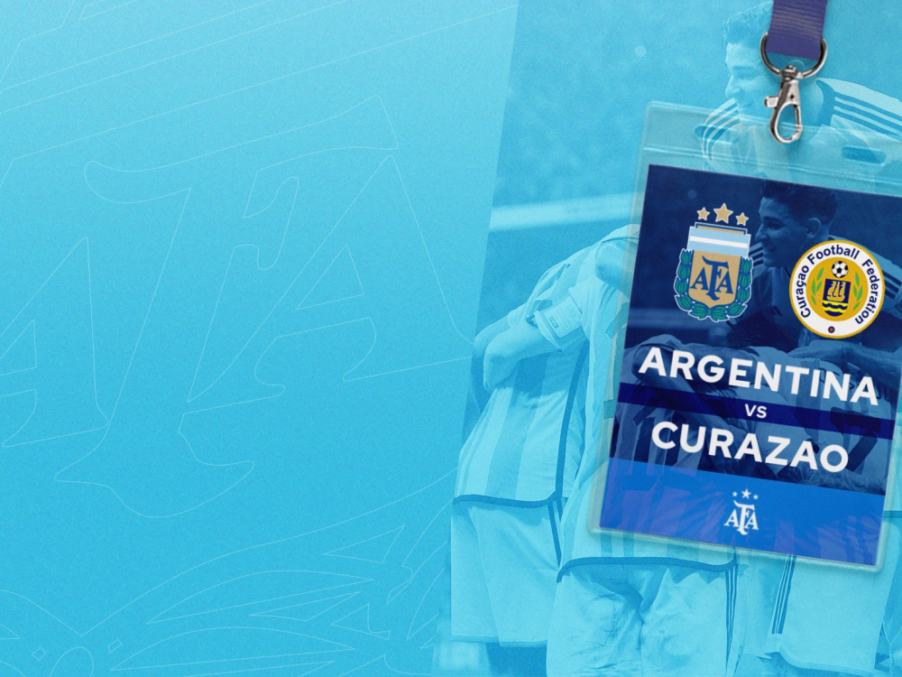 Acreditaciones para el encuentro entre Argentina y Curazao