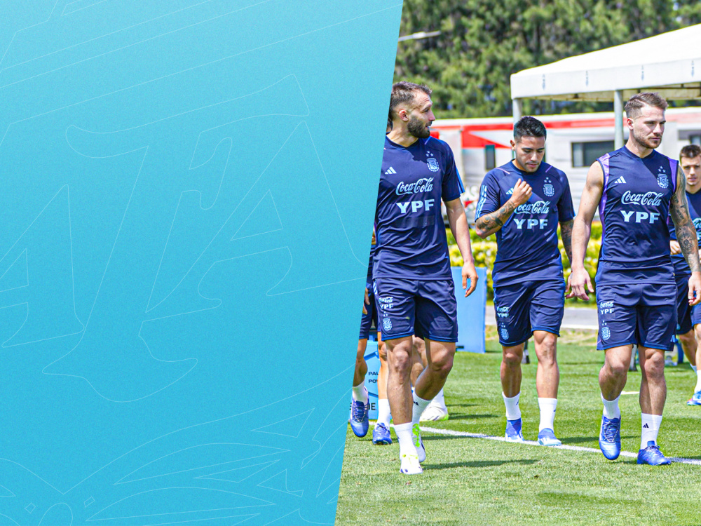 Actividad matutina de la Selección Argentina de cara a su compromiso ante Brasil