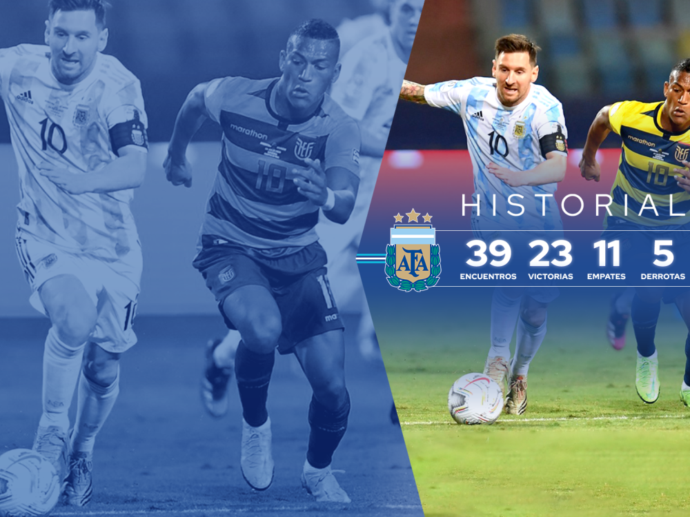 Historial favorable para la Selección Argentina ante el conjunto ecuatoriano