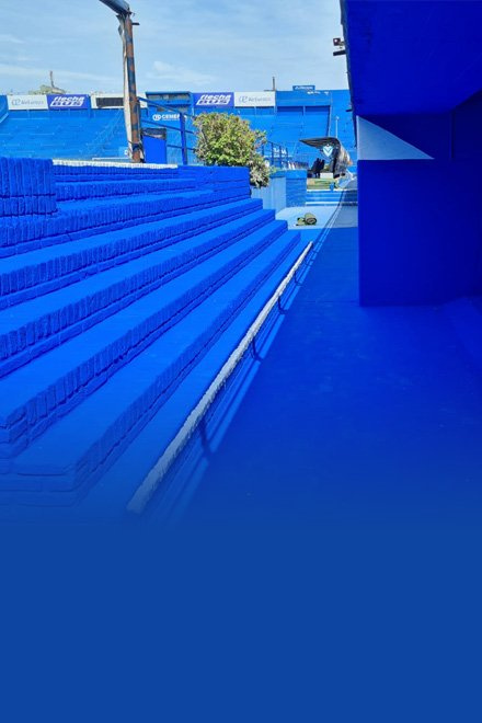 Puesta a punto del estadio de Vélez Sarsfield