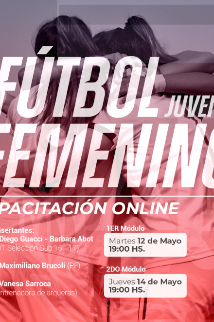Capacitación online de fútbol femenino juvenil