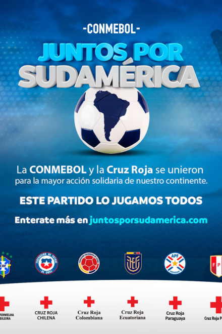 CONMEBOL lanza una campaña solidaria junto a la Cruz Roja