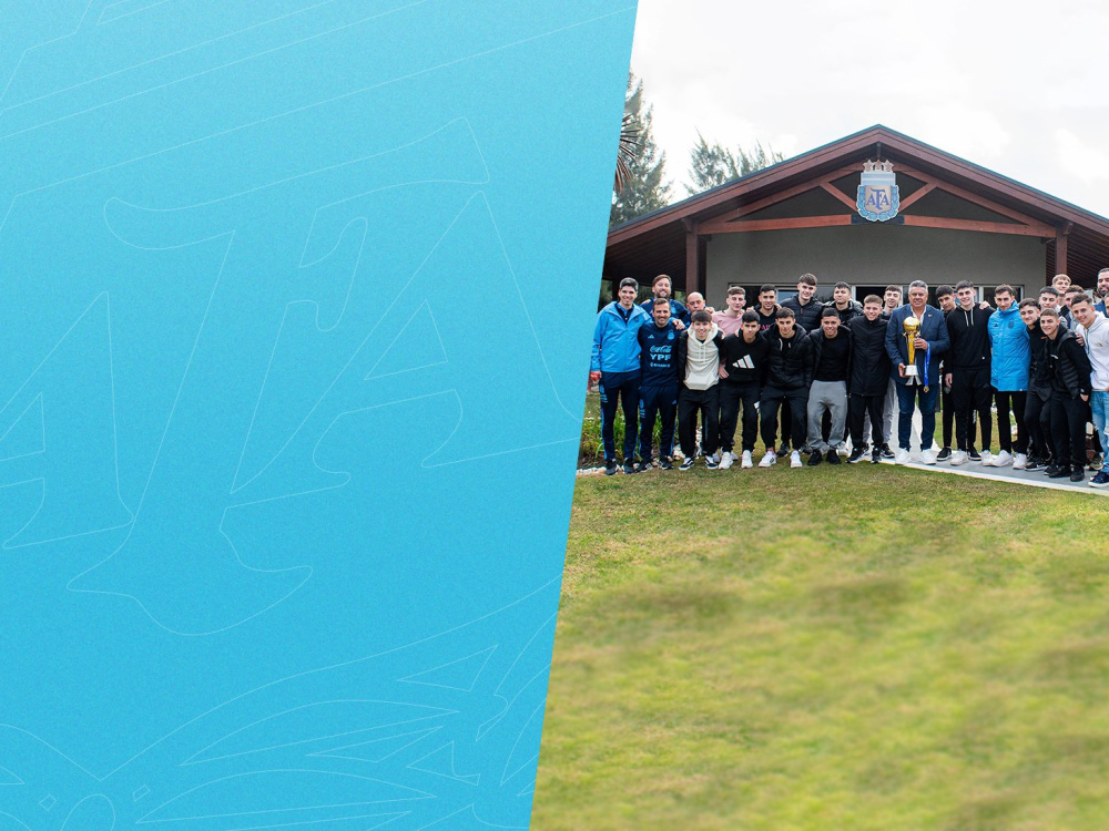 Claudio Tapia recibió al equipo de Futsal Sub17 campeón del Sudamericano