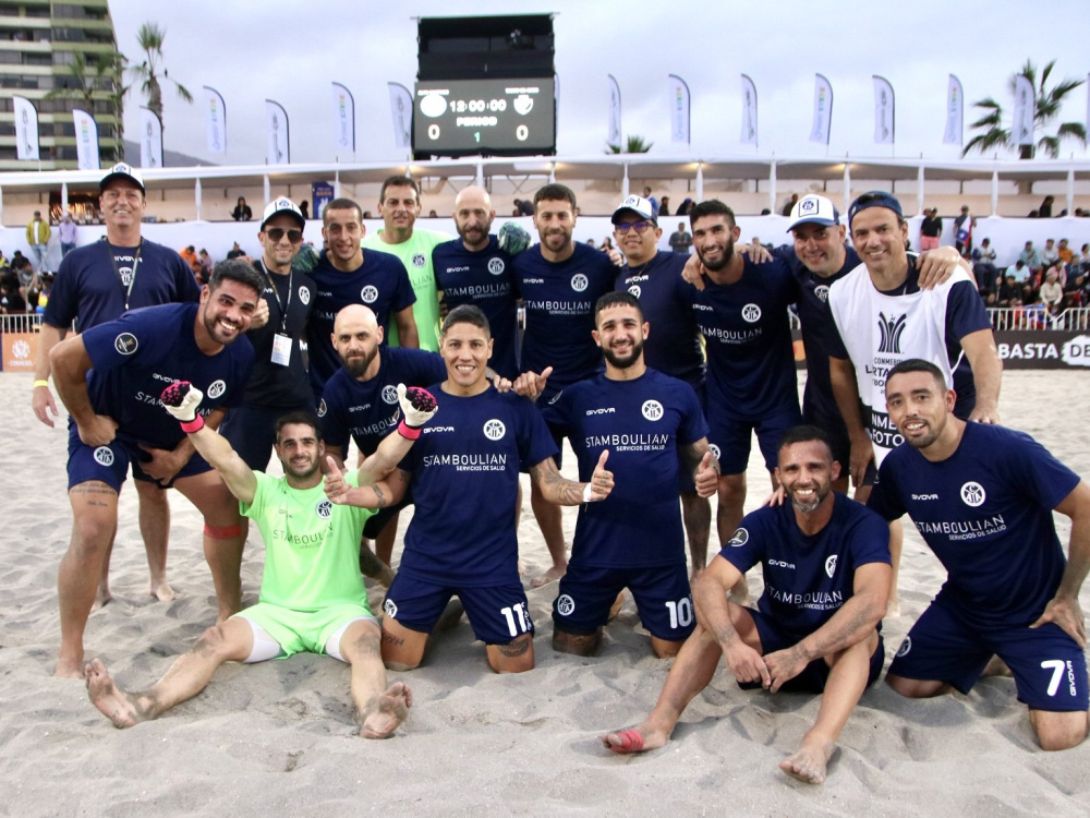 Acassuso derrotó a Malvín, de Uruguay, por los cuartos de final de la Copa Libertadores de Fútbol Playa