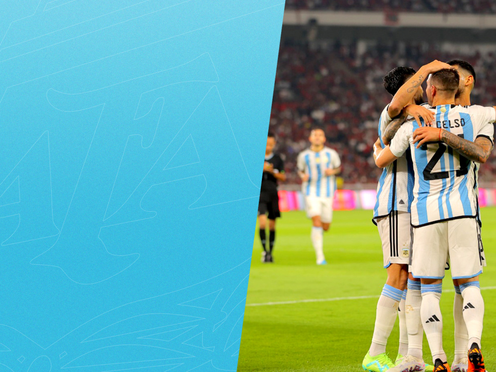 La Selección Argentina derrotó 2-0 a Indonesia en el cierre de su gira por Asia