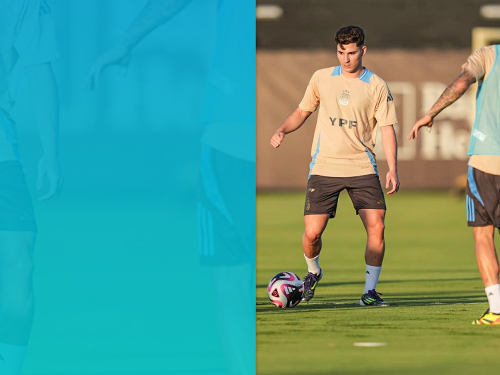 Primer entrenamiento con el plantel completo en Miami