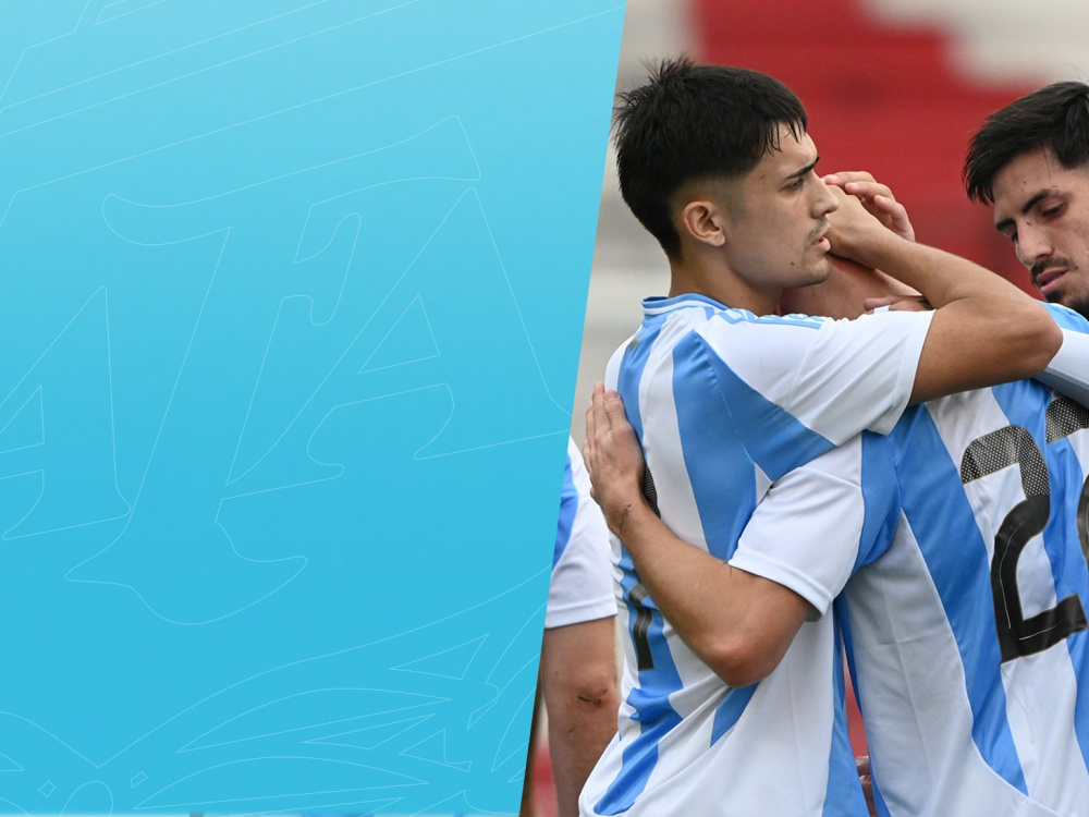 Sub 23: Argentina goleó 4-0 a Paraguay en el estadio de Huracán