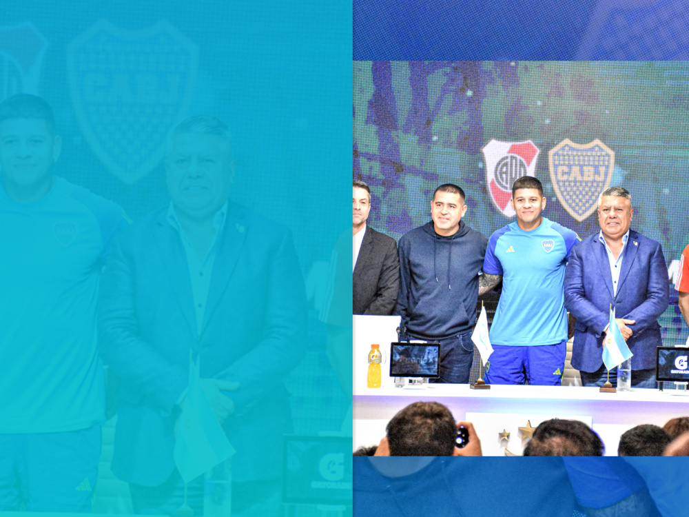 Conferencia de prensa de Ignacio Fernández y Marcos Rojo en la previa del superclásico