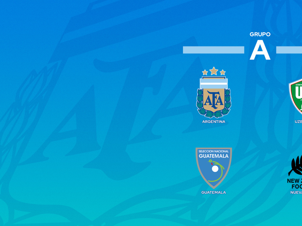 Mundial Sub 20: Argentina compartirá grupo con Uzbekistán, Guatemala y Nueva Zelanda