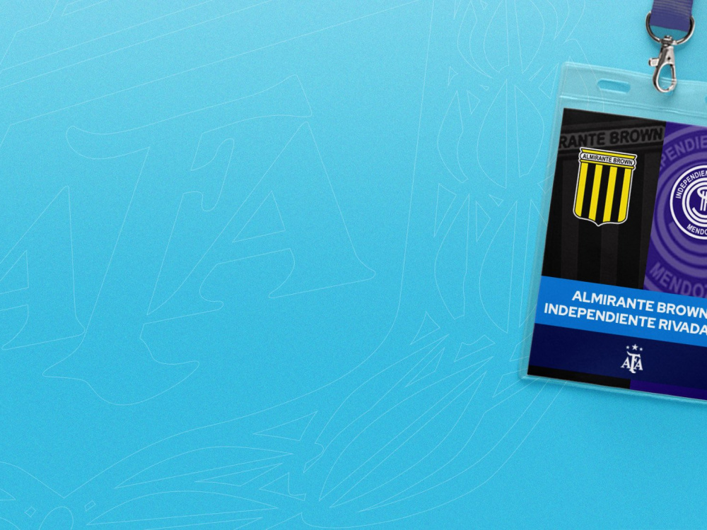 Acreditaciones para el partido final del próximo domingo entre Almirante Brown - Sp. Independiente Rivadavia (Mendoza)
