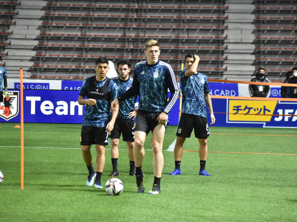 La Selección Argentina Sub 23 realizó hoy su ensayo preparatorio para el encuentro de mañana ante Japón. 