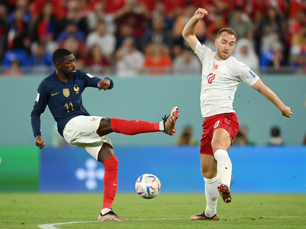 Francia derrotó 2-1 a Dinamarca